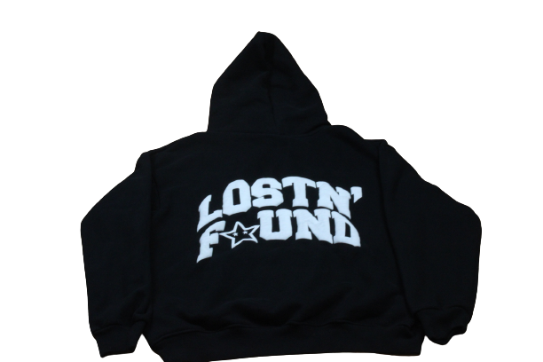 Lost N Found Hoodie Black-PREORDERS 2-3 WEEKS